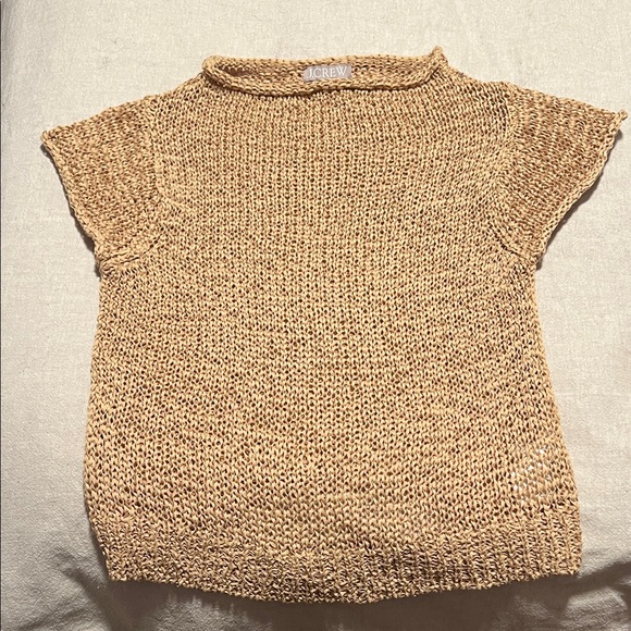 J. Crew Tops - J. Crew Beige Knit Short Sleeve Top